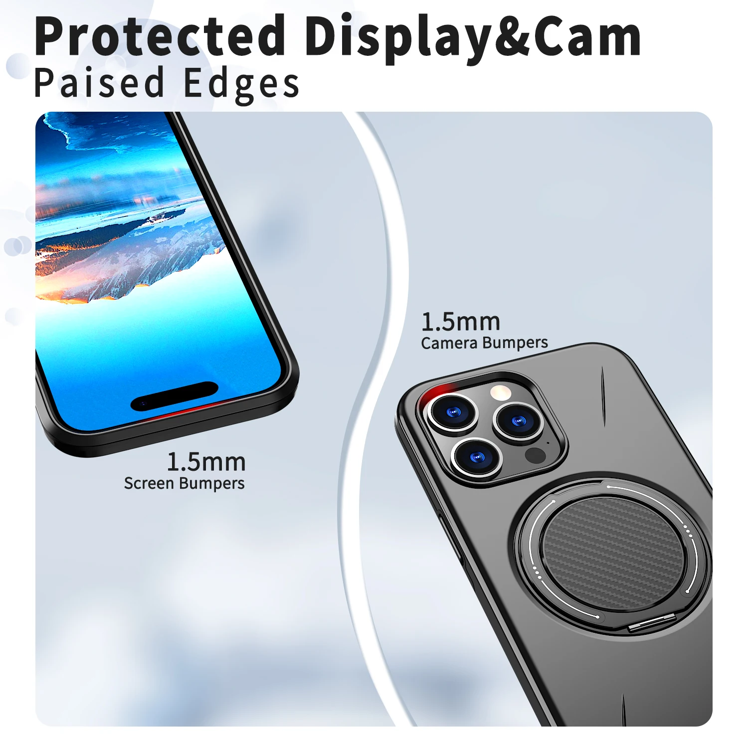 Protection Stand Phone Capa Case for Iphone 17 Pro Max Air 16E 15 16 Plus 14 13 12 Pro Iphone17 Accessories