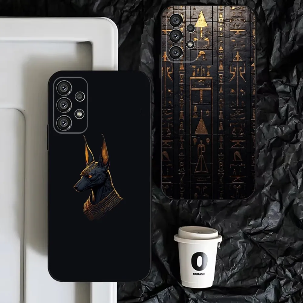 Ancient Egypt hieroglyph  Phone Case For Samsung S25,S24,S23,S22,S21,S20,S10,Ultra,Plus,Lite,FE,Soft Silicone Black Cover