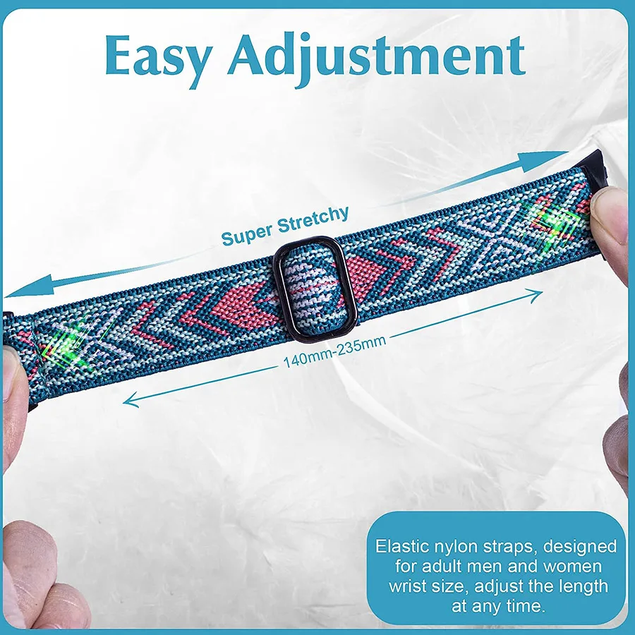 Essidi Elastic Nylon Band For Xiaomi Redmi Watch 3 Sports Braided Bracelet Strap Loop For Redmi Watch 3 Replacement