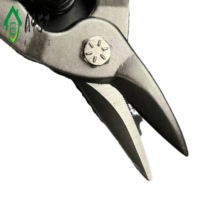 

A45Z-10 Inch Aviation Tin Snips, Heavy Duty Metal Cutter Shears For Cutting Sheet Metal, Straight Cut, Chrome Vanadium Steel