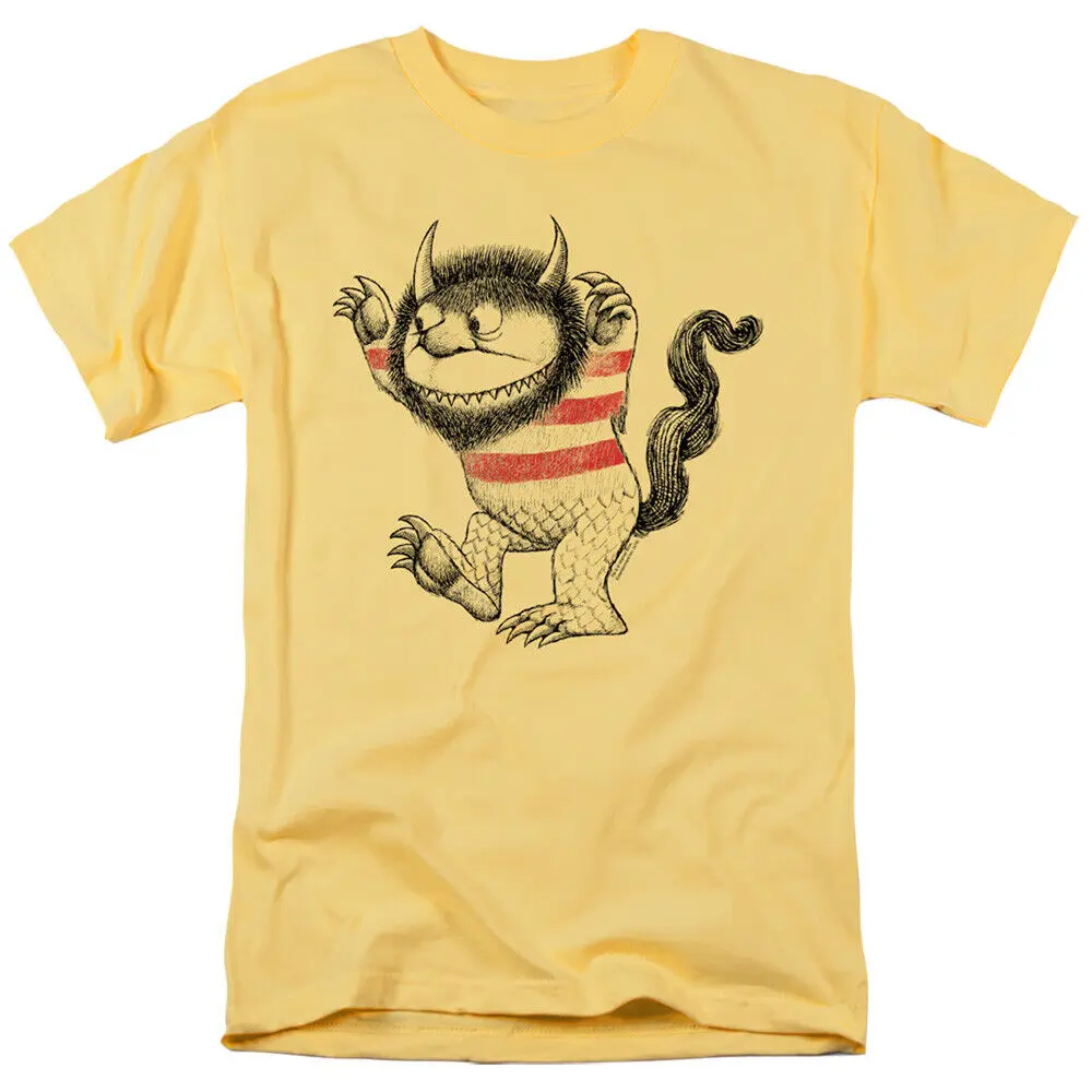 Where The Wild Things Are Line Art Adult T-Shirt