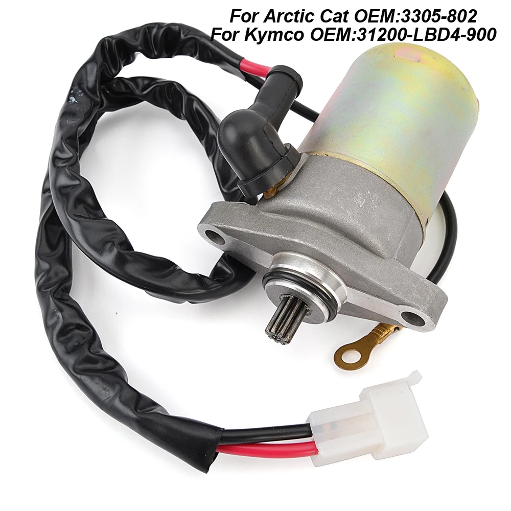 

31200-LBD4-900 Starter Motor For Kymco Mongoose Maxxer 90 KXR 50 Euro 2 For Arctic Cat ATV DVX UTILITY ALTERRA 90 3305-802