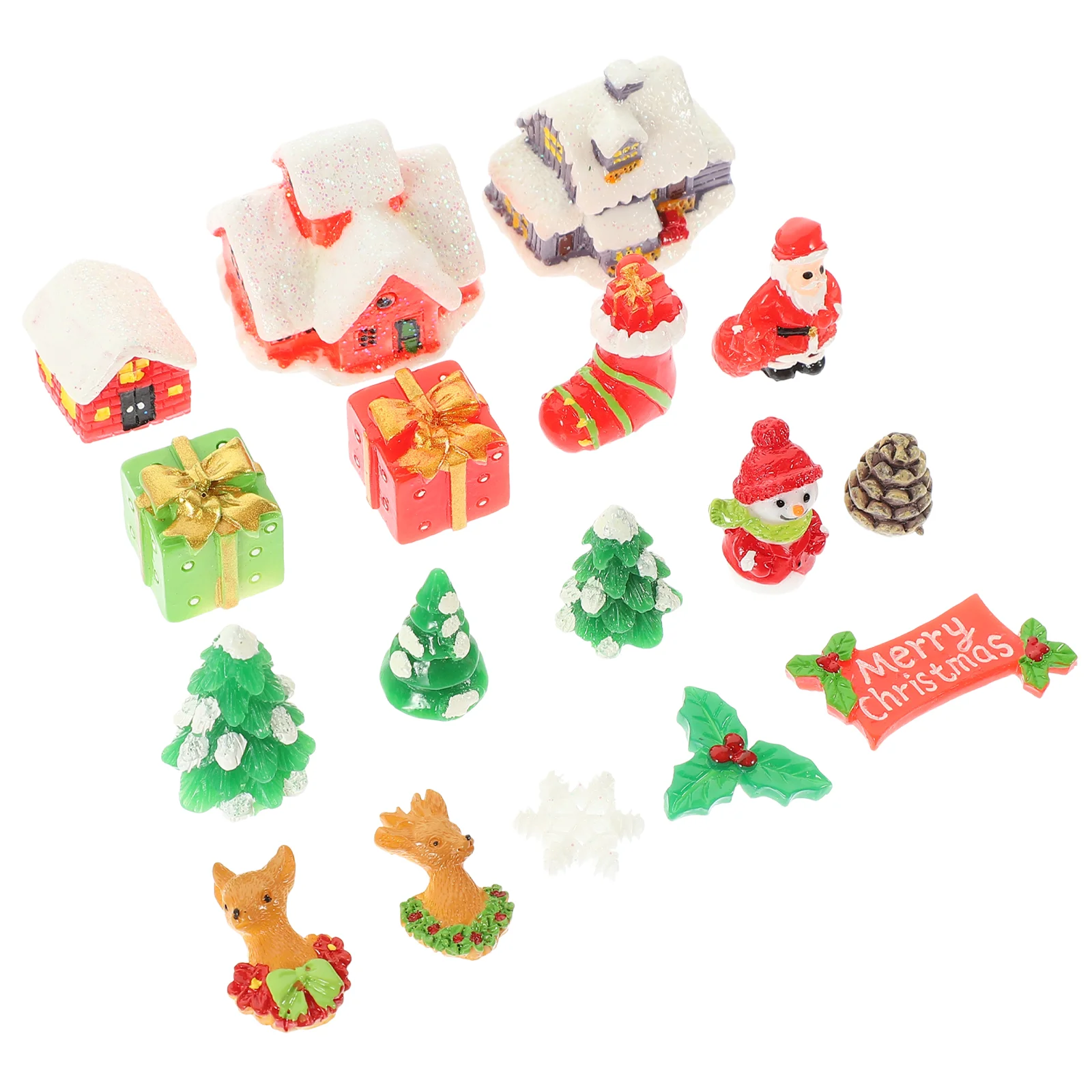 

Decoration Tiny Things Christmas Miniatures for Crafting Decorations Village Accessories Moss