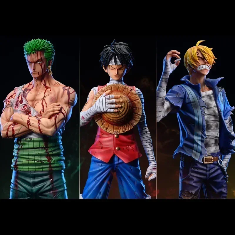 # 30cm One Piece Anime Action Figure Roronoa Zoro Vinsmoke Sanji Stand Posture Pvc Statue Figurine Model Collection Boy Toy Gifts