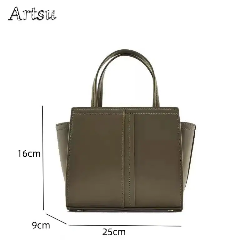 New Fashion Bucket Bag Advanced Solid Color Shoulder Bags Pu Leather Leisure Versatile High Capacity Commuter Crossbody Bags