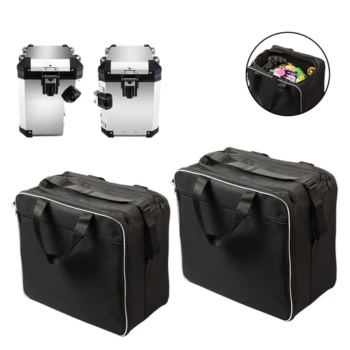 Bolsas de equipaje de motocicleta para BMW R1200GS Adv, bolsas interiores negras R1250 R1250 Gs Adventure, maletas