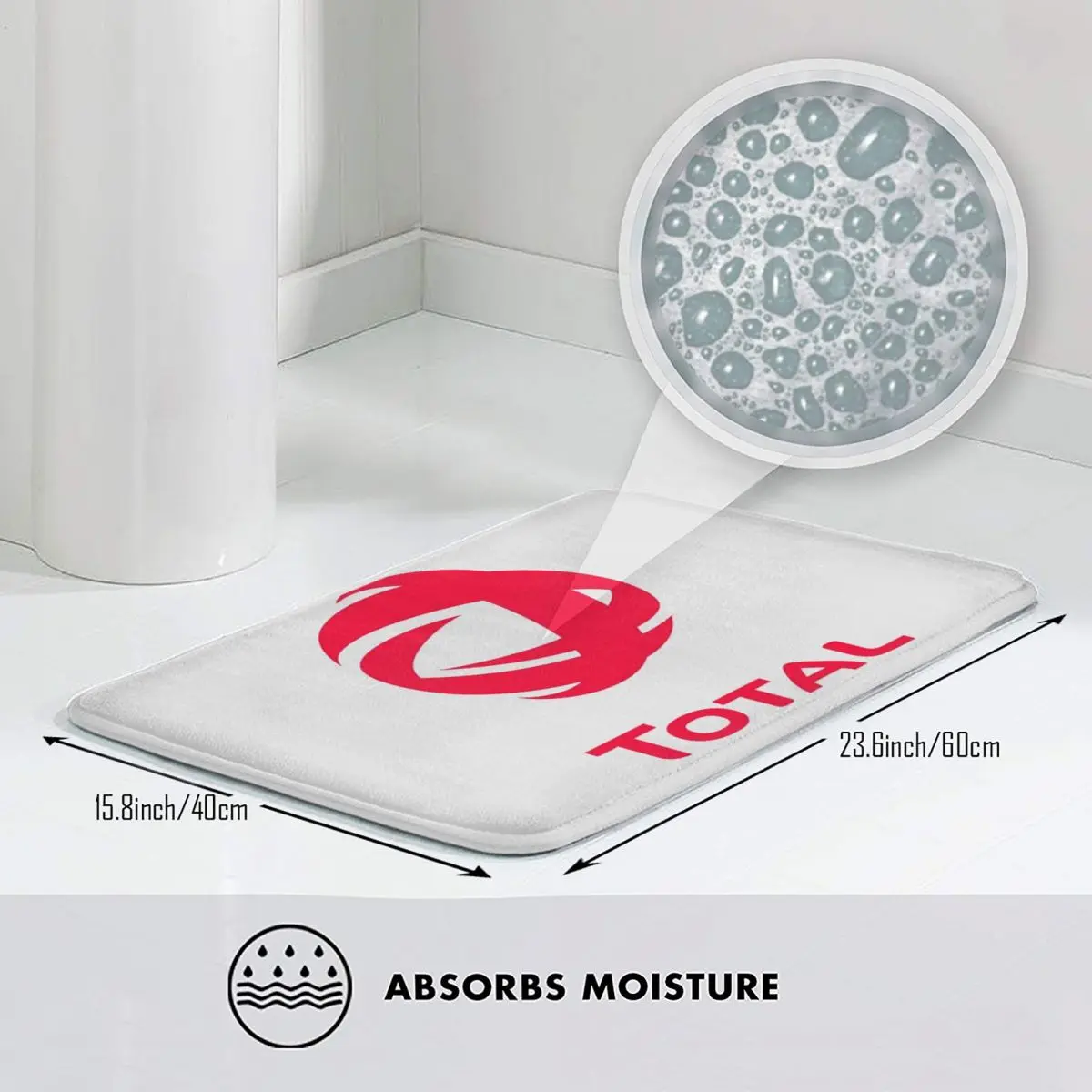 T-Total-S شعار المضادة للانزلاق ممسحة الكلمة حصيرة قابل للغسل السجاد البساط للمطبخ مدخل المنزل الحمام مسند القدم الحصير #3