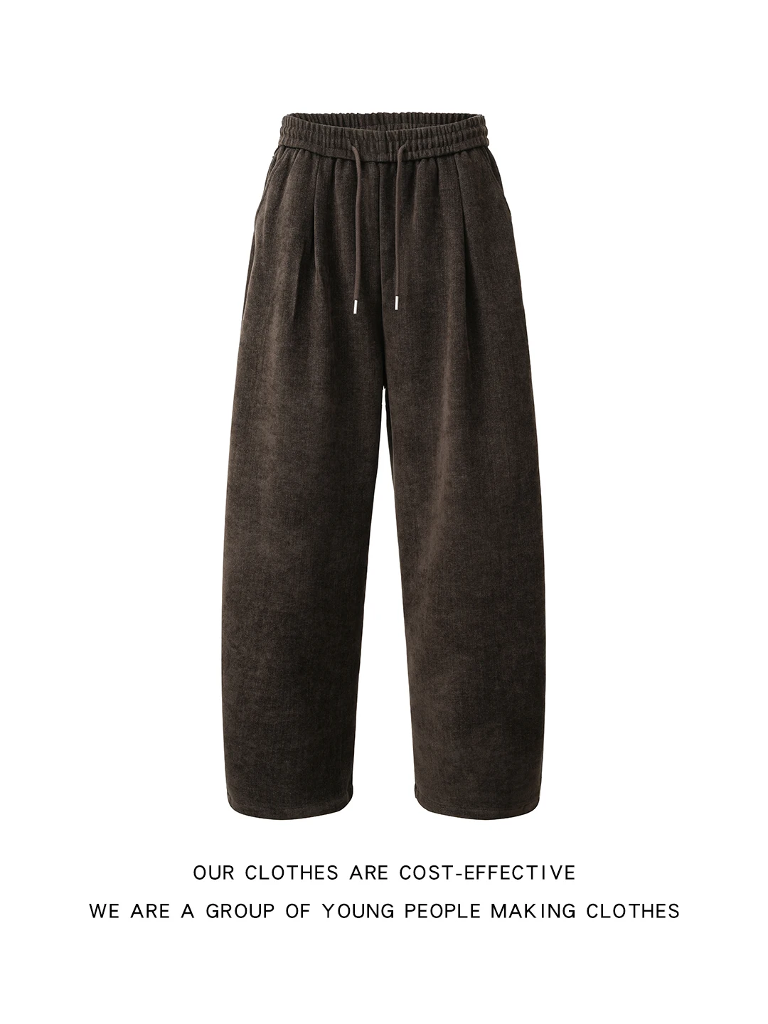 

American Style Casual Straight Leg Trousers Men's Spring Autumn Loose Drawstring Wide Leg Pants Trendy Brand High End Versati...