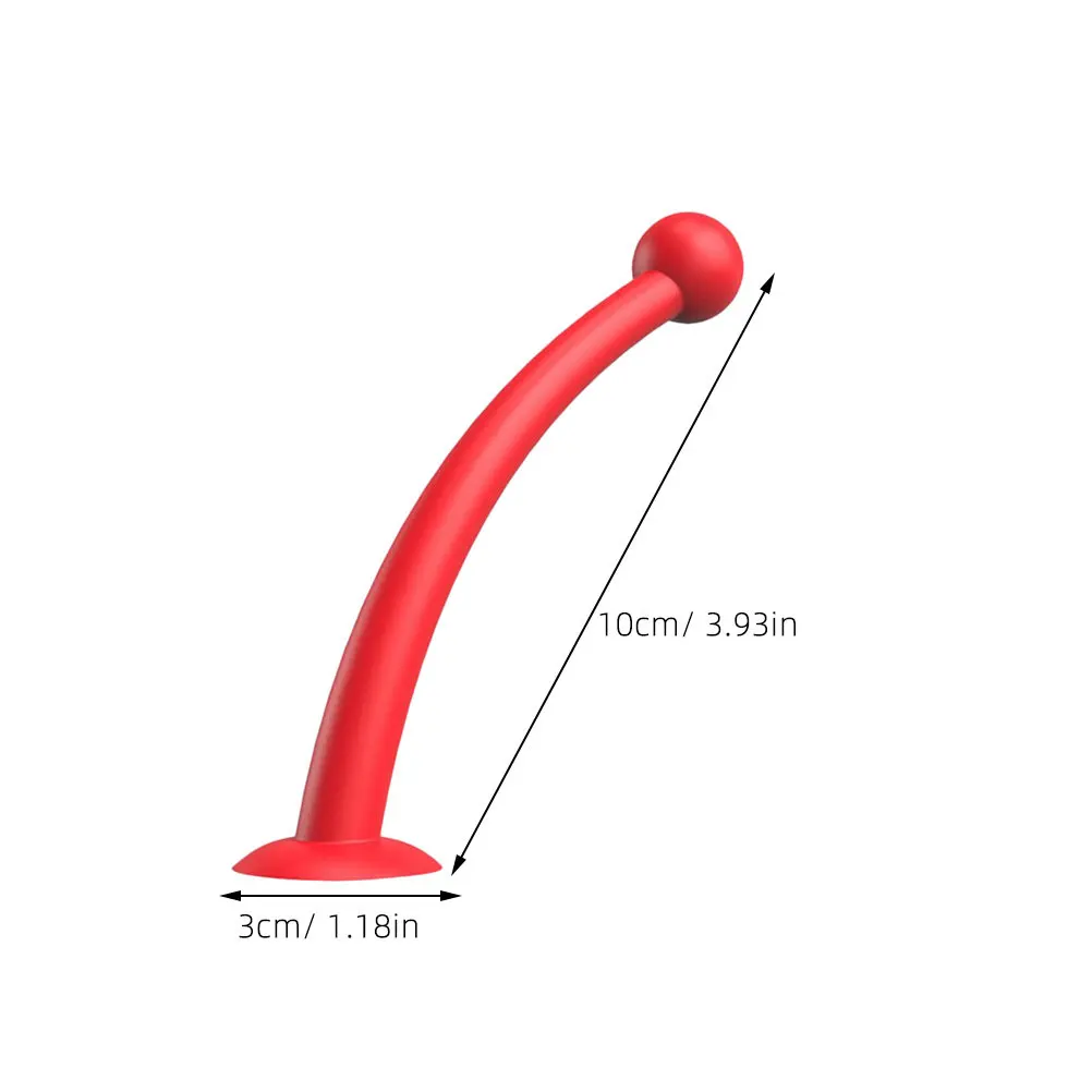 

1Pair Red Silicone Tentacles Suction Cup Antennae Decor for Motorcycle Cycling Safety Gear Universal Fit