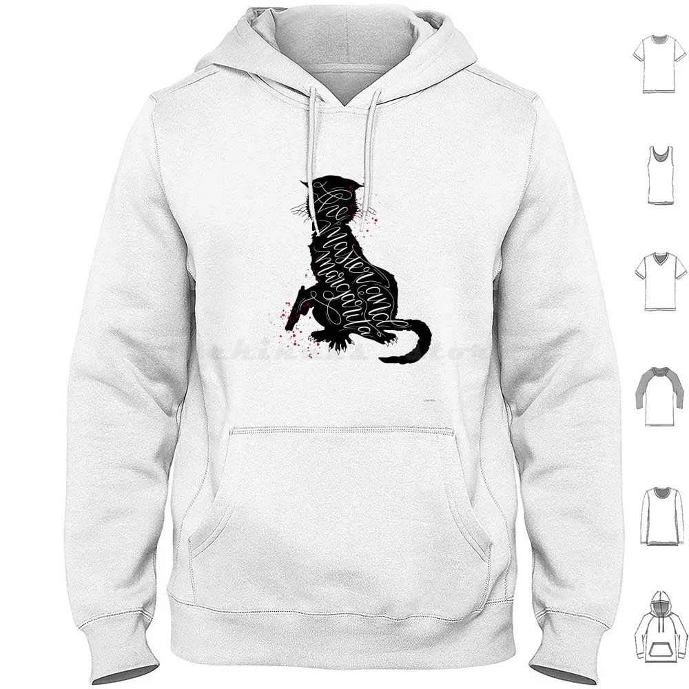 The Master And Margarita Hoodies Long Sleeve The Master And Margarita Mikhail Bulgakov Behemoth Black Cat Books