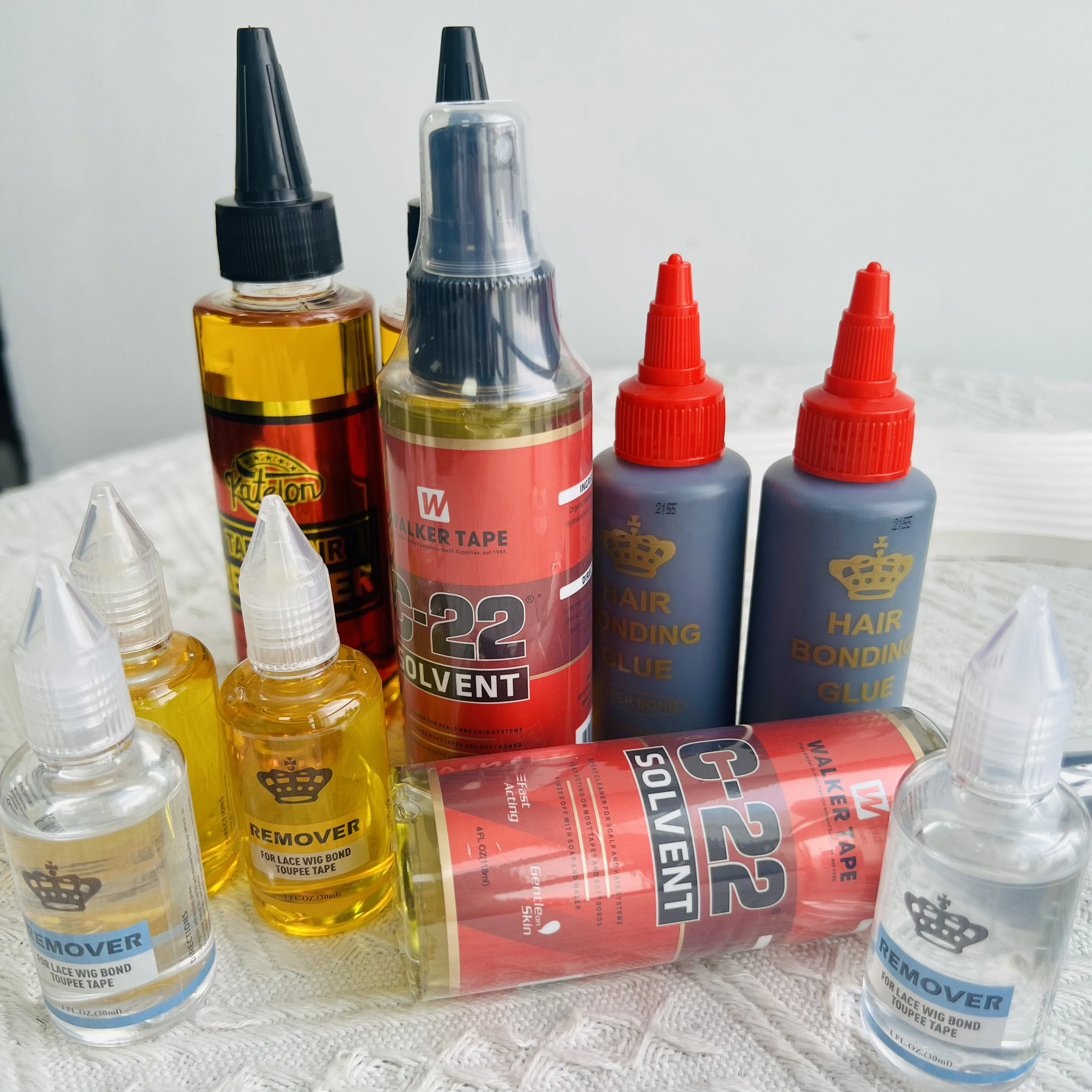 

Wholesale 6/12/18/24bottles C22 Hair Solvent Tape Adhesives Remover Quick Removel C22 Citrus Solvent Wig Adhesive Remover Spray