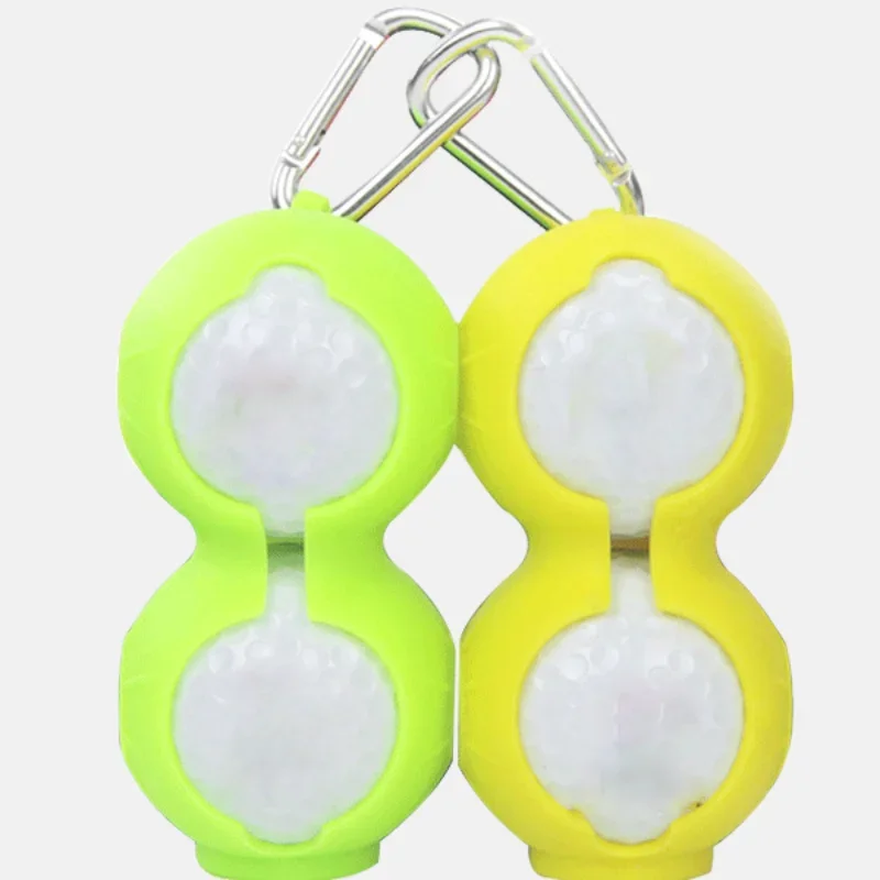 

Golf Ball Protective Accessories Golfing storage Keyring Sleeve Bag Balls Holder Cover for Silicone Waist 2 Soft