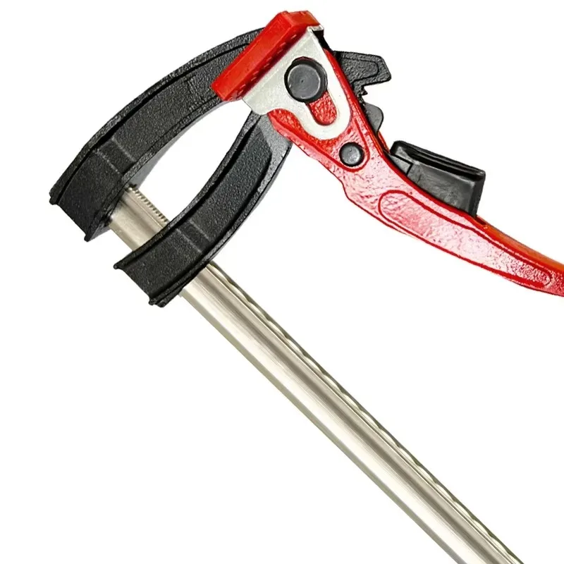 Woodworking clamp ratchet F clamp metal stone fixed heavy forging fast woodworking special F fixture portable