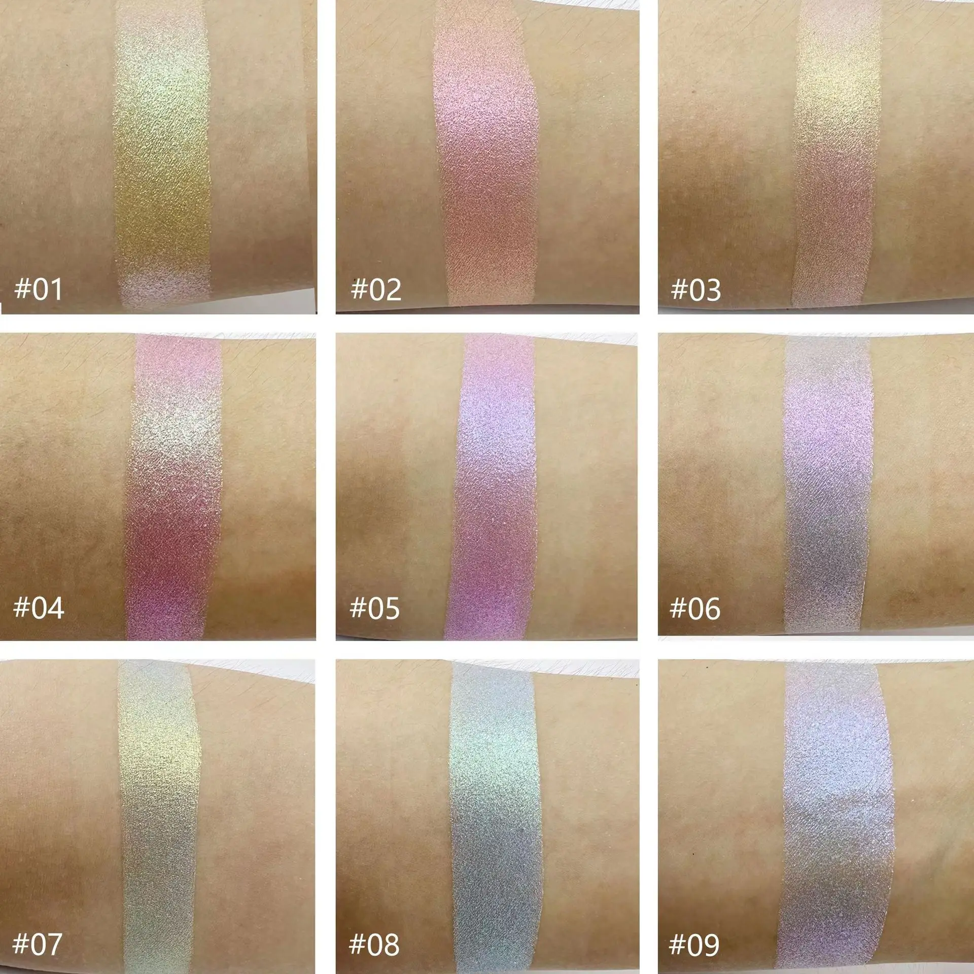 20pcs Wholesale Chameleon eyeshadow Metallic Shiny Eyeshadow Palette Powder Pigment Eyes Makeup Glitter Private Label