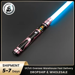 TXQSABER Lightsaber Neo Pixel Soldier Proffie Smooth Swing Metal Handle With LED Strip Blade Force Laser Sword Cosplay Jedi