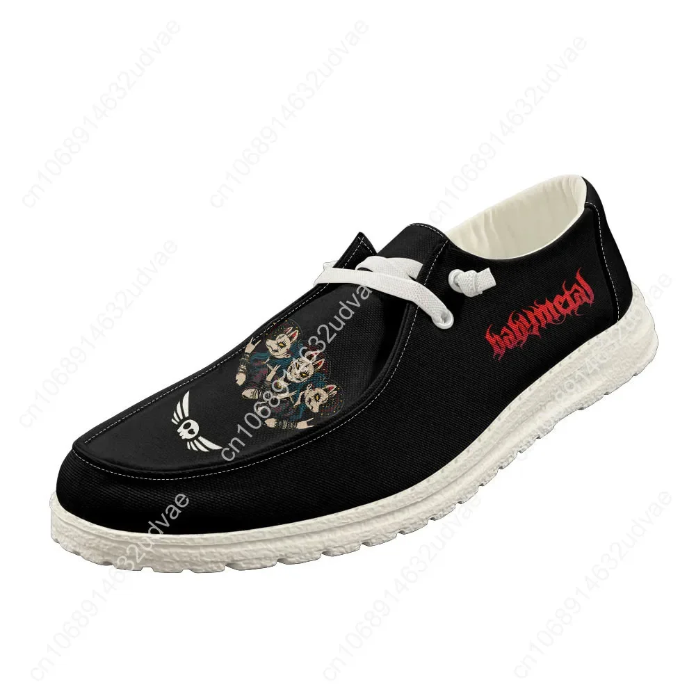 Babymetal Japan Band Loafers Men Woman Youth Casual Shoes Hip-hop Rock Lightweight Flat Footwear Outdoor Customized Shoe White