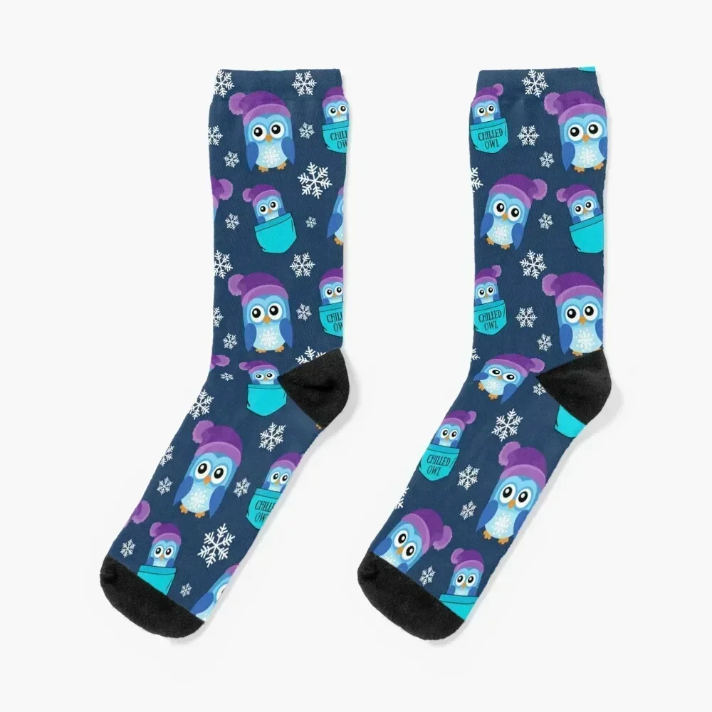 Snowy Owl Socks Ank… - image