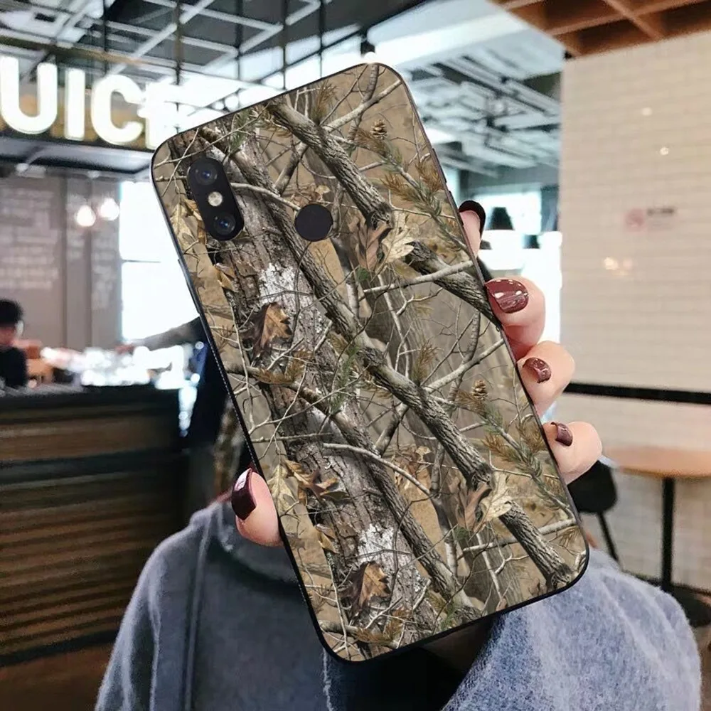 Real-tree Camos Phone Case For Xiaomi Mi 5X 8 9 10 11 12 lite pro 10T PocoX3pro PocoM3 Note 10 pro lite