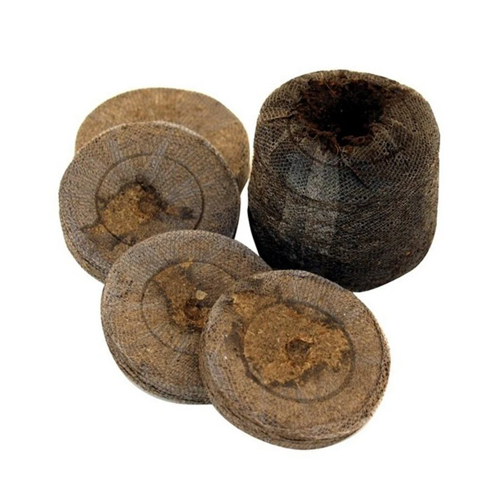 Jiffy Turba Prensada 24mm (Pack 25 Uds) Ideal para la germinación de semillas