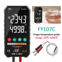 FY107C 6000 Counts Digital Multimeter Ture RMS AC DC NCV Transistor Duty Multimetro Capacitor Temperature Voltage Smart Meter