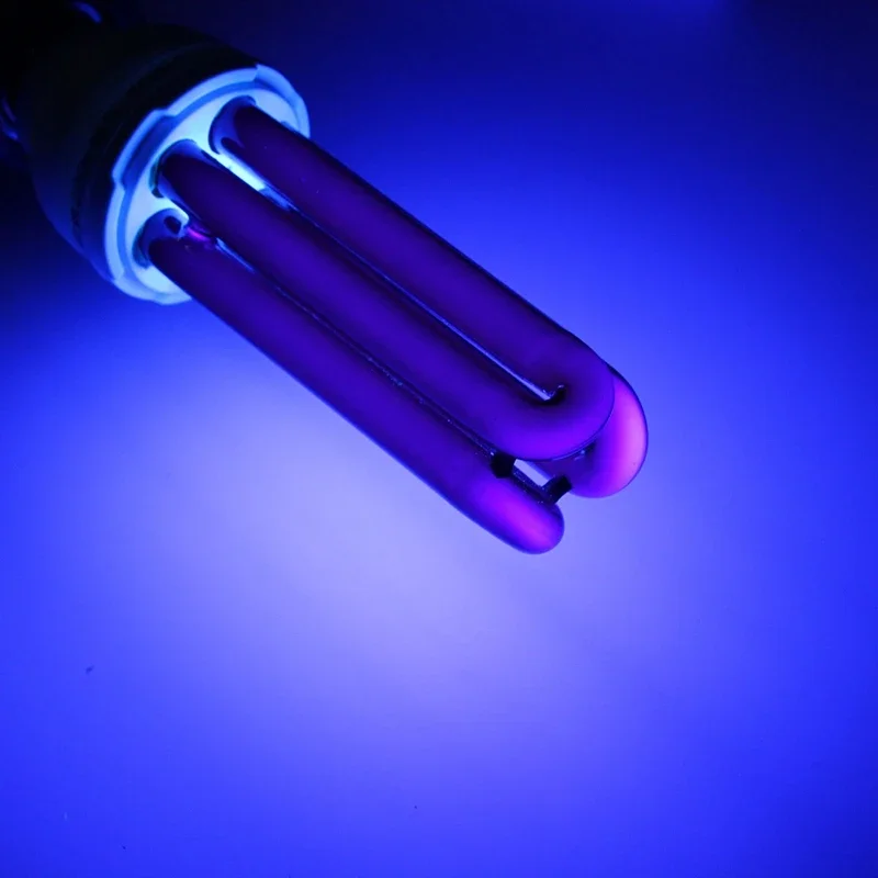 Ac220v 15-40w lâmpada uv ultravioleta fluorescente espiral luz lâmpada de poupança energia solar detector falsificado armadilha inseto