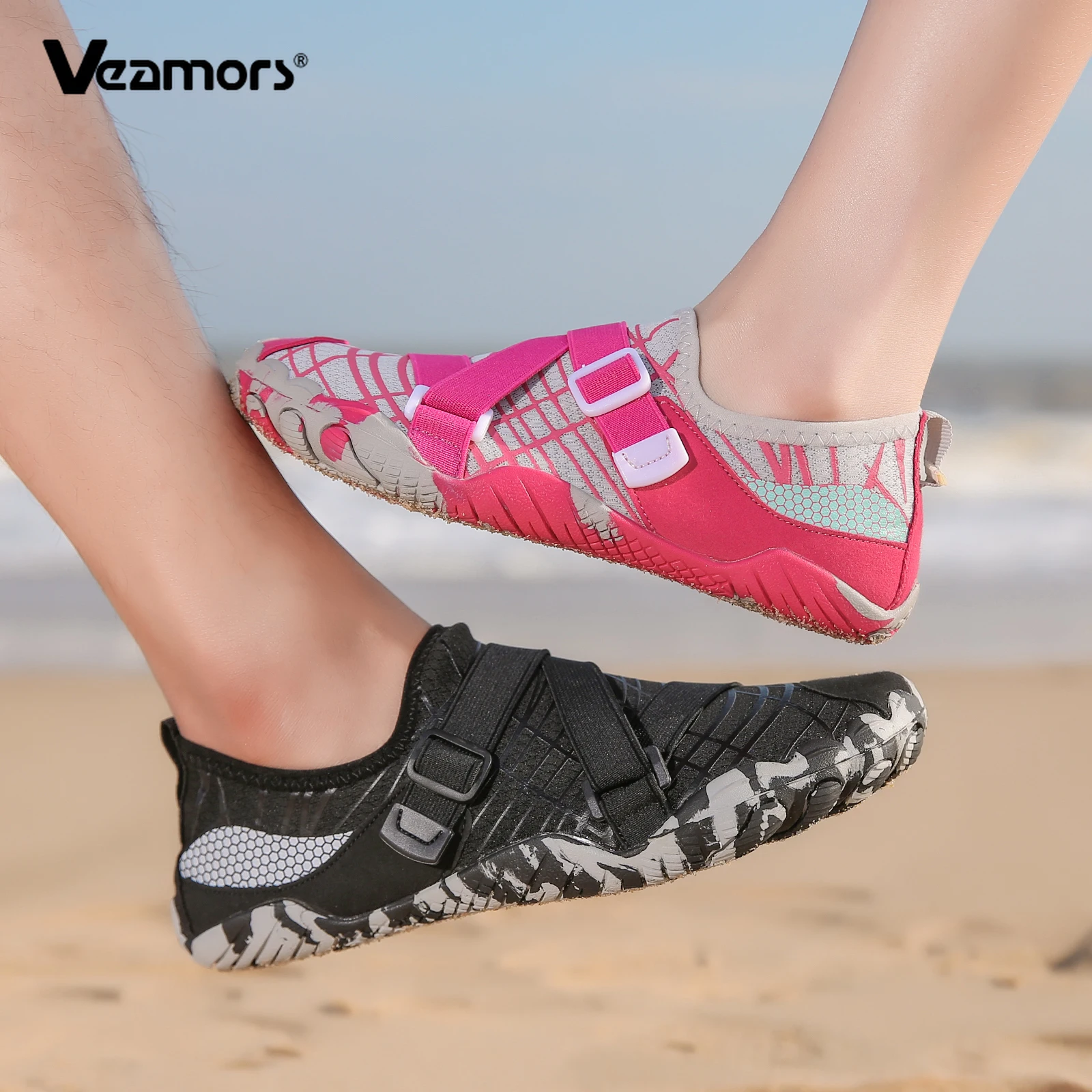 Quick Drying Outdoor Wading Shoes Men Women Beach Water Sports Shoes Soft Elastic Summer Aqua Shoes for Boating Surfing Non-slip