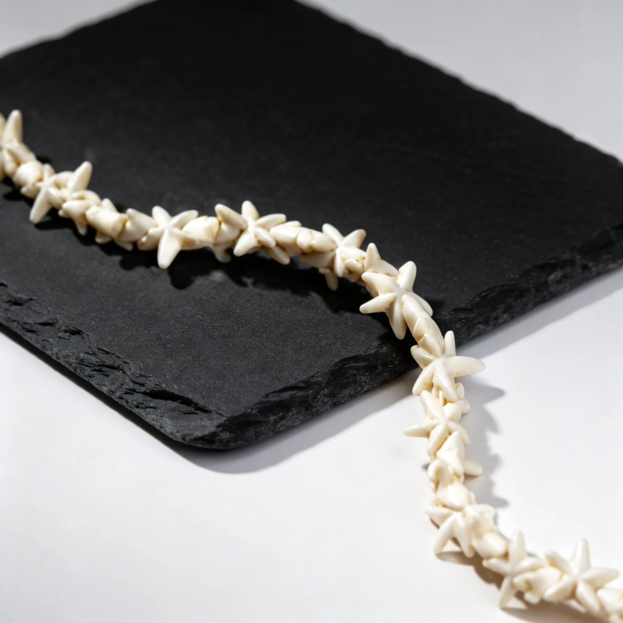Böhmische Muschel-Seestern-Halskette für Männer, Handgefertigte Seestern-förmige Choker, Sommer-Strand-Party-Schmuck – Detail 5