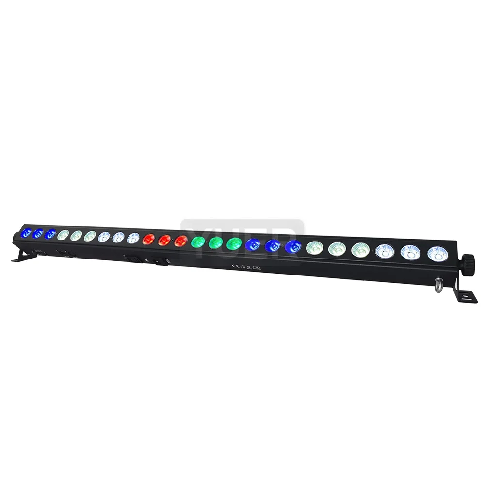 YUER 24X4W 4IN1 RGBW LED Wall Wash Super Large Light Angle DMX Control Device Suitable Party Disco DJ Ballroom Bar Decoration
