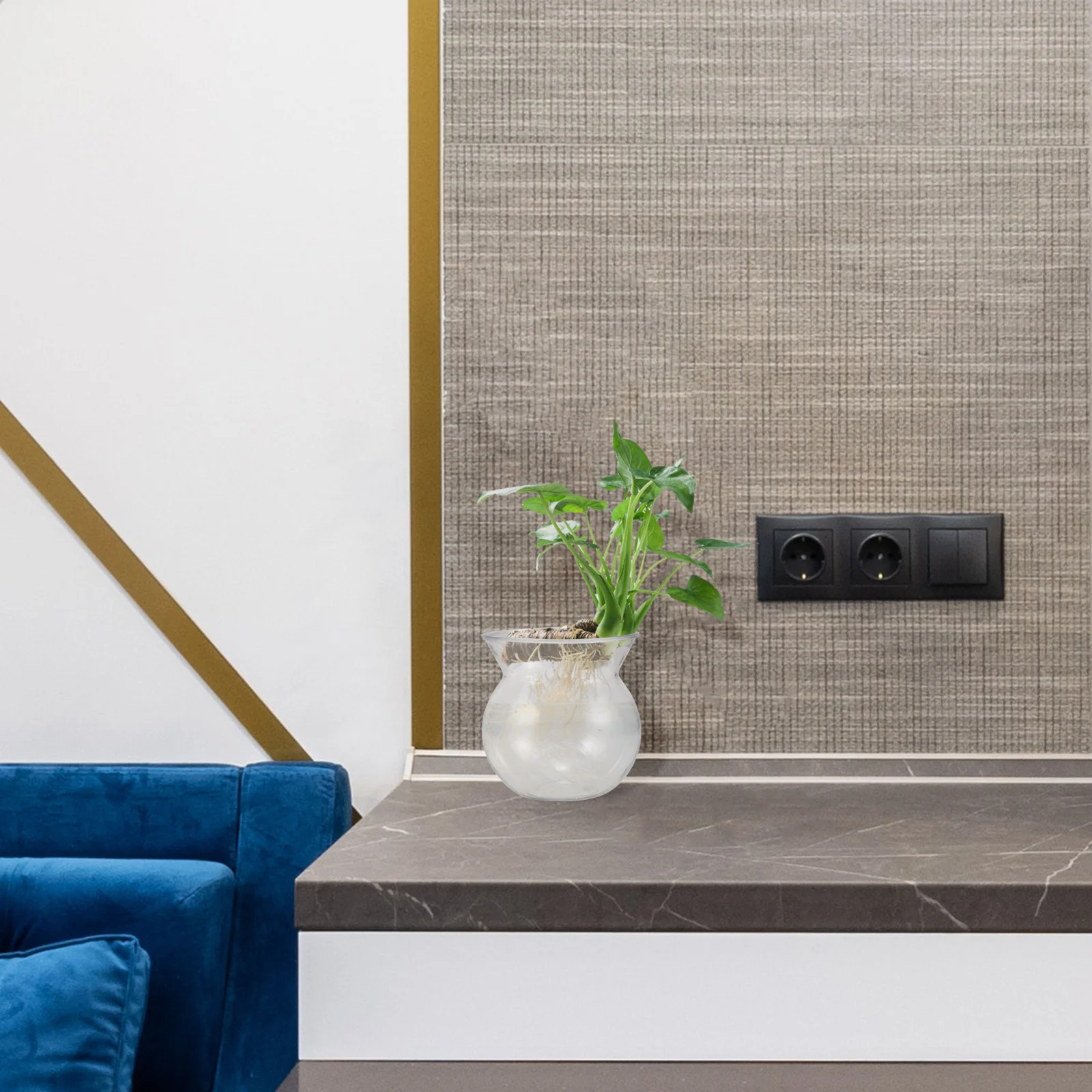 

6Pcs Mini Transparent Flower Pot for Children Educational Growing Kit Desktop Windowsill Plant Container Clear Pots for Indoor