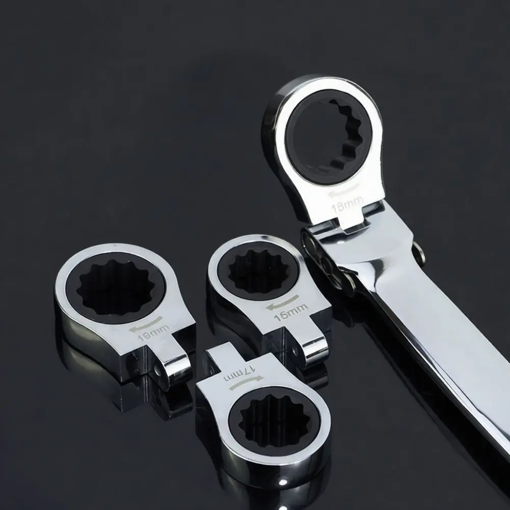 Professional Grade Ratchet Wrench Kit Flexible Head Spanner For Paisheng Auto Repair DIY Household Hand Tool Set
