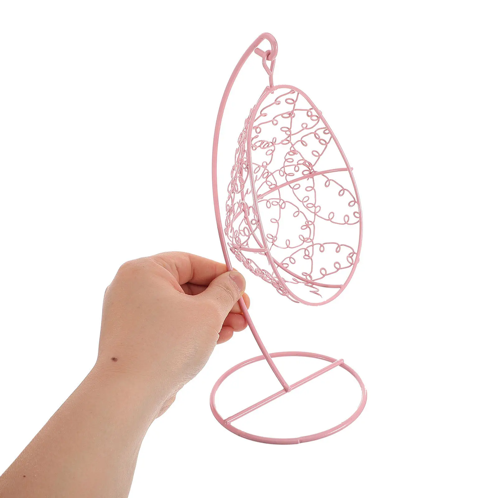 

Маленький металлический подвесной стул-качели: очаровательный гамак для спальни, сада, патио, для использования в помещении и на улице, прочная железная конструкция, милый дизайн