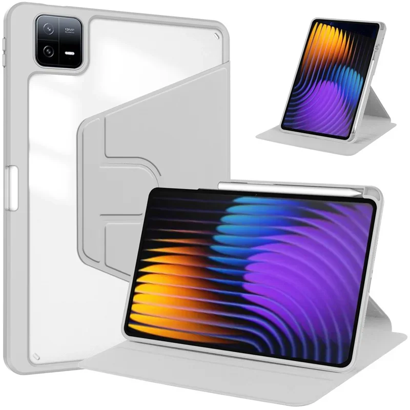 For Xiaomi POCO Pad X1 Case with Pencil Holder 360 Rotating Acrylic Clear Stand Cover for POCO Pad X1 11 2 Case 11.2 inch - view 4