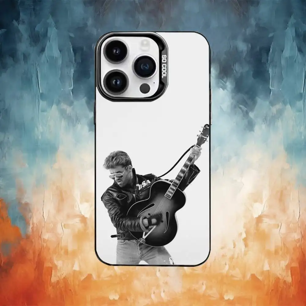 حافظة هاتف G-George M-Michael لهاتف iPhone17,16,15,14,13,12,11 Plus، Pro Max غطاء مقاوم للصدمات باللون الأسود غير اللامع #5