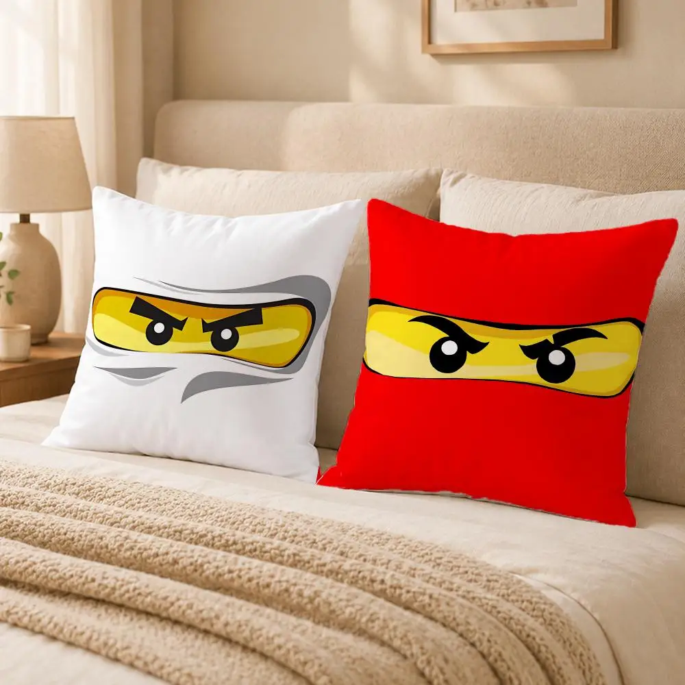 Cartoon N-ninjagoS Cushion Cover Double-Sided Printed Pillow Cover Hypoallergenic Dust-Mite Proof