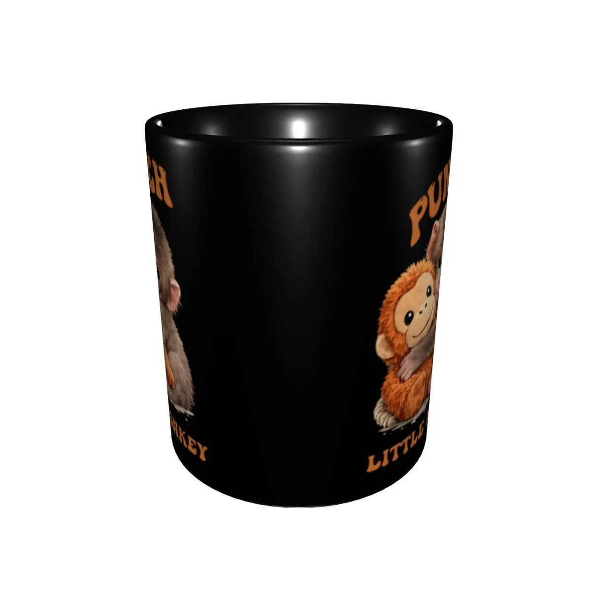Kawaii Monkey Punch Baby Monkey Holding Toy Coffee Cup Home Mugs