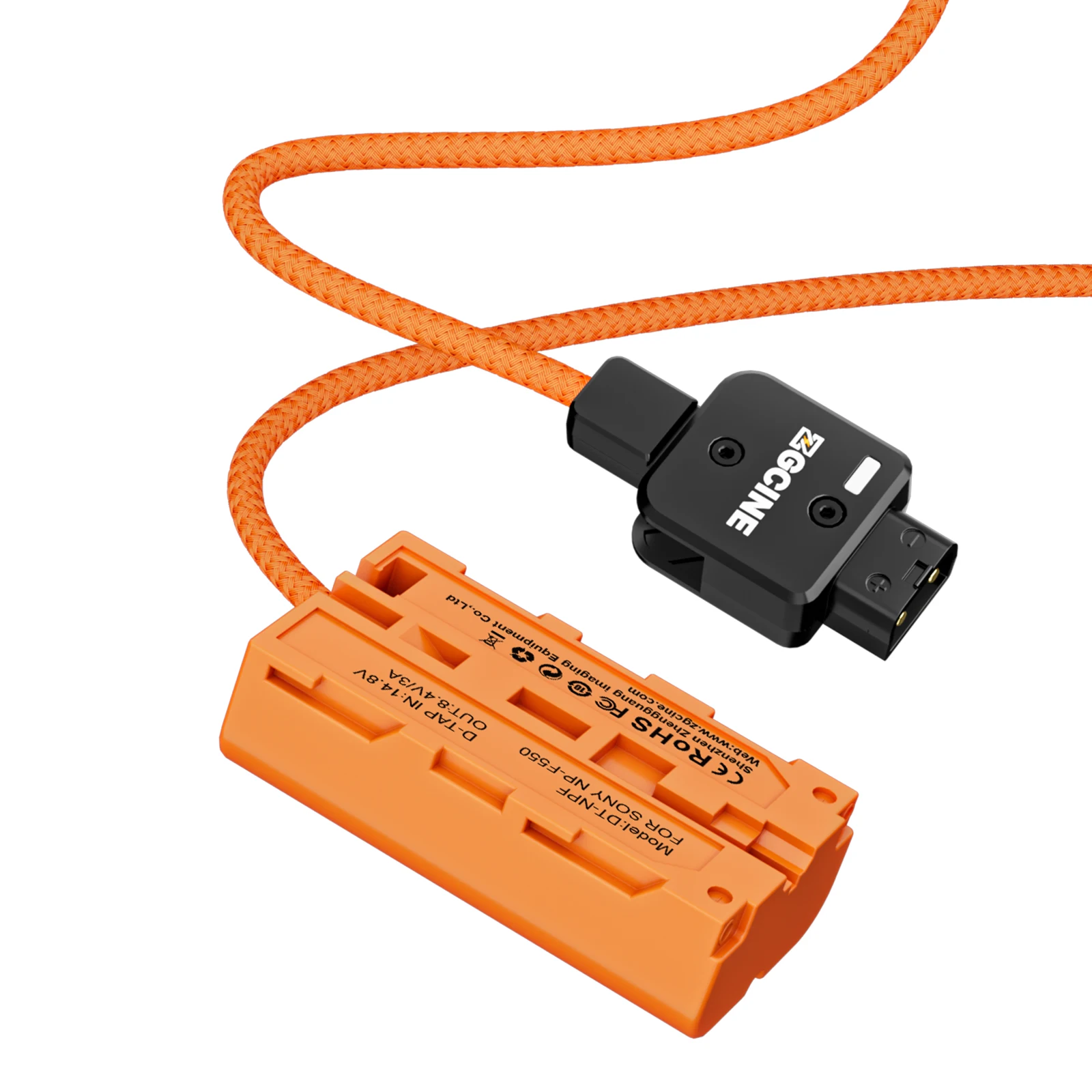 ZGCINE D-Tap to NPF Dummy Battery Cable (braided wire）