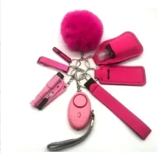 개인용 무장 방어 손목 스트랩 판매업체 안전 액세서리 여성용 테러 방어 키체인 키체인 액세서리