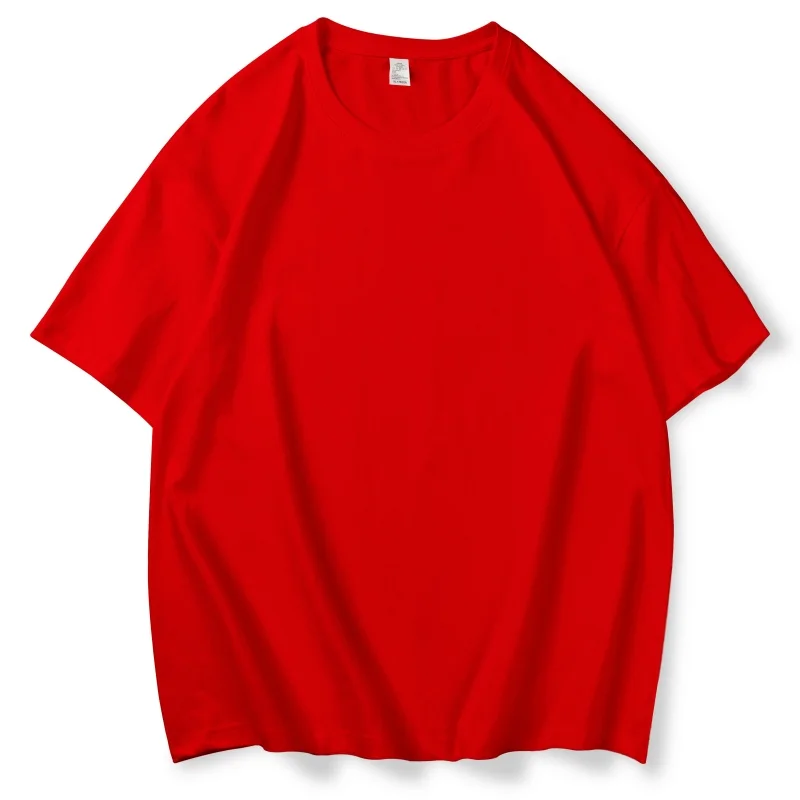 Modisches 220g Damen-T-Shirt aus Baumwolle, Sommer, locker geschnitten, Oversize, Kurzarm, bequemes Damen-T-Shirt, Basic-Oberteil, Schwarz, Weiß – Detail 19