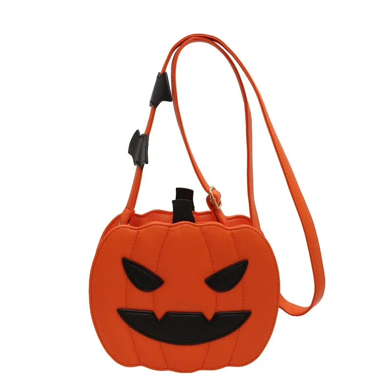 2024 Cross-border Popular Halloween Funny Pumpkin Bag Fashion Versatile Shoulder Crossbody Exquisite Women\'s Bag Premium Sense