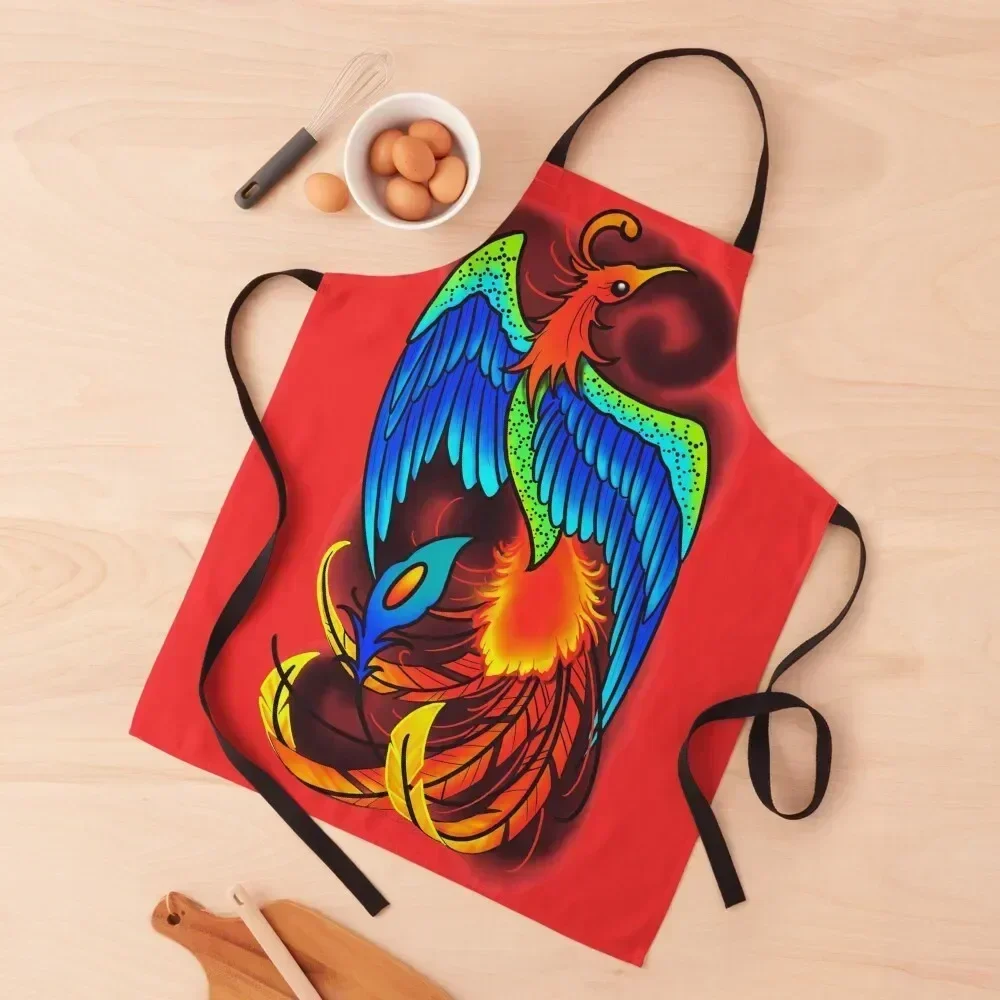 

Pheonix Apron Customizable Costume Waiter Cooking Clothes Women's Apron