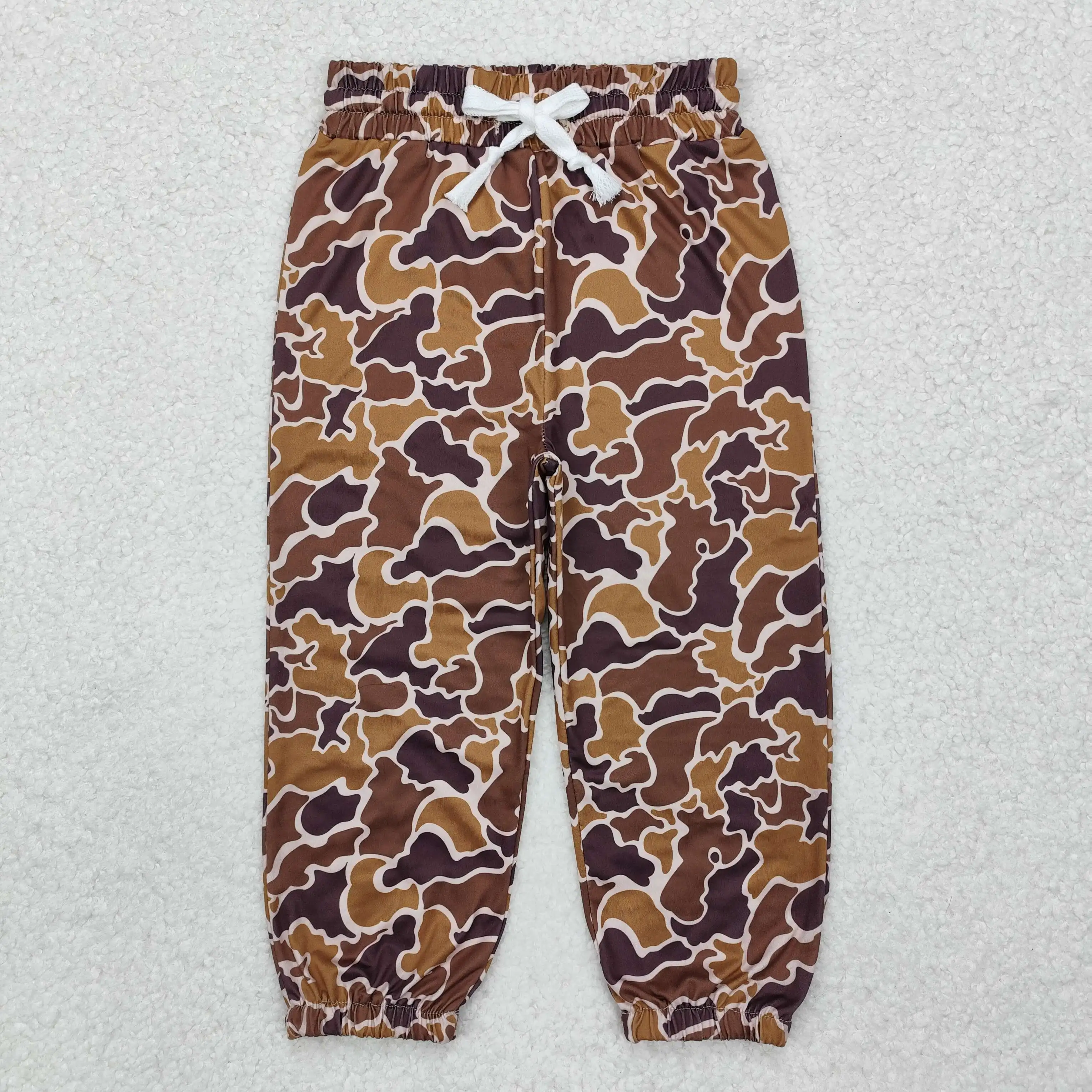 P0669 Fashionable, Good-Looking With Durable Boys Clothes Trousers Brown camouflage cuffs Print With Trousers Children Clothes