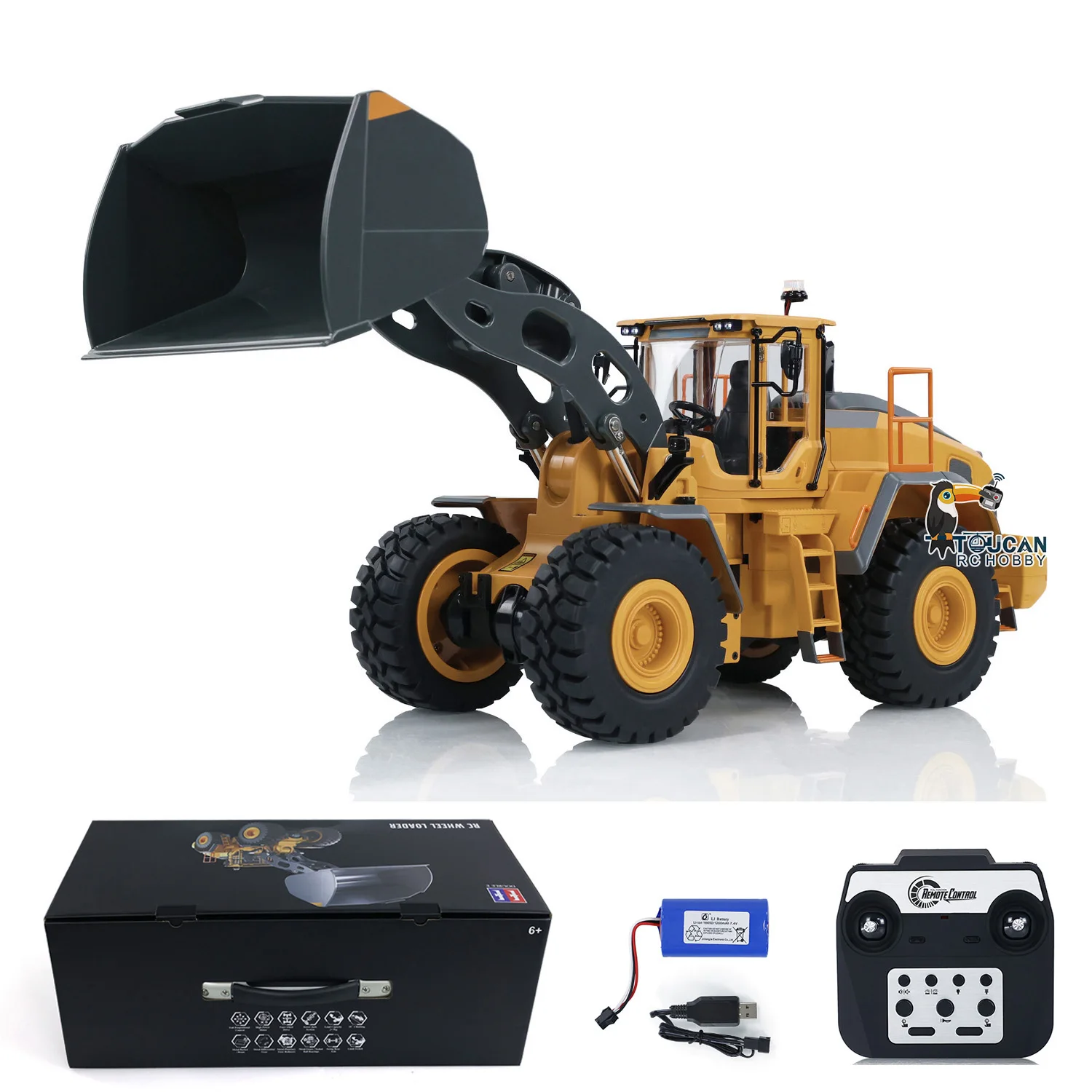 

L260H 1/16 RC Loader DoubleE E592 Electric Loader Sound Light Remote Control Car Construction Truck Boys Toy Gifts TH23665