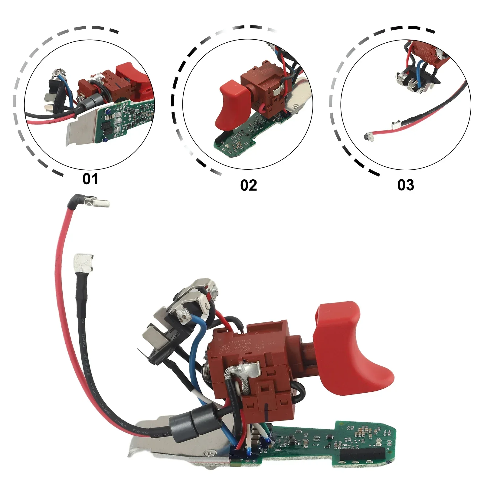 

Switch Trigger 16072335DK For GSR10.8-2-LI GSR12-2-LI Drill Screw Driver Electric Drill Switch Trigger Power Tool Accessories