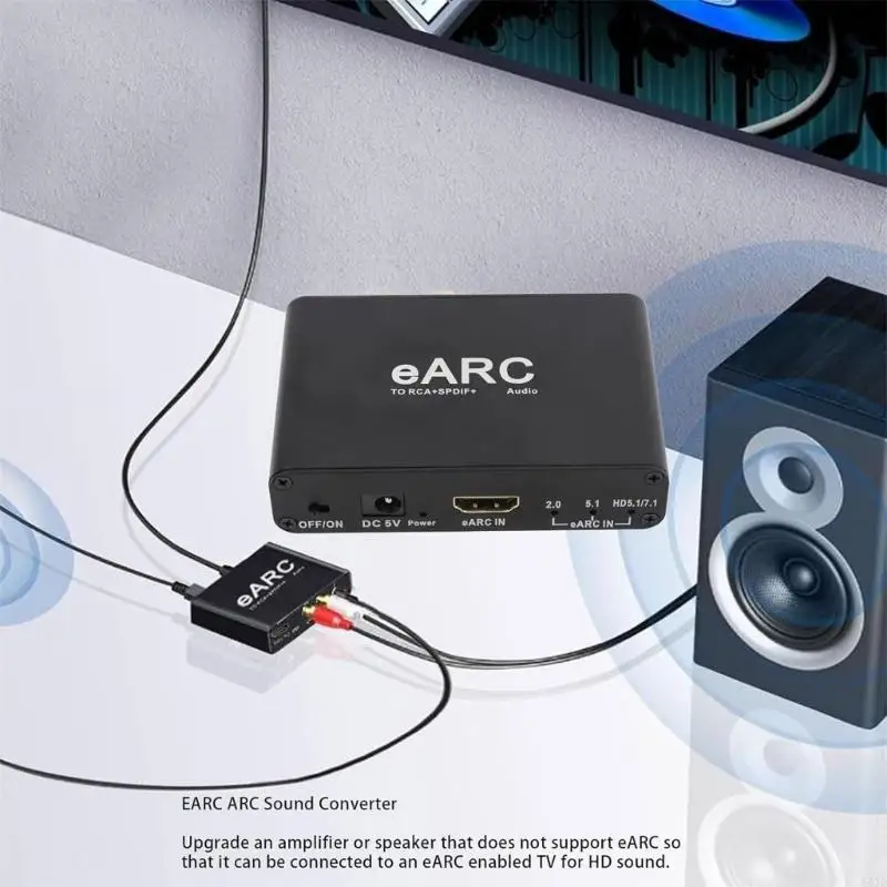 محولات الصوت عالية الدقة تحول إشارات تلفزيون EARC لأنظمة مكبرات الصوت