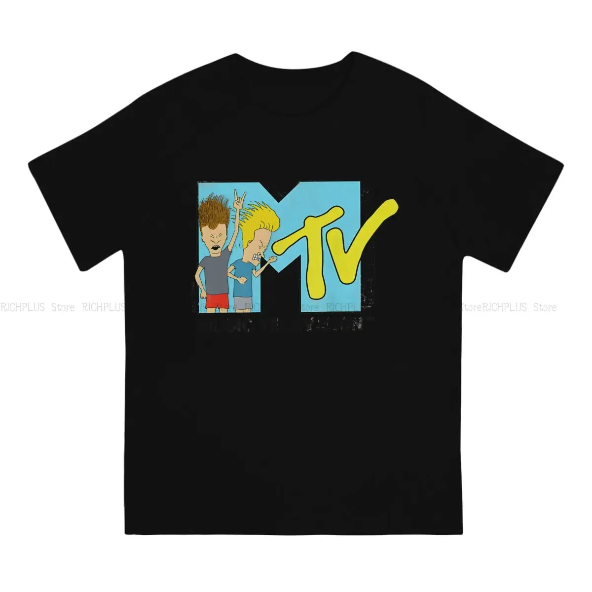 Inside Of Logo TShirt For Male Beavis and Butt-Head Clothing Novelty Polyester T Shirt Comfortable