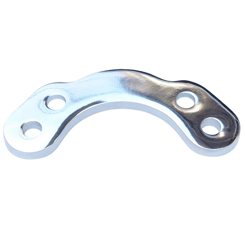 

Chrome 4.75" to 3.5" Springer Front End Riser T-bar Adapter Converter Compatible with Harley Dyna CVO Tri Road Glide Breakout