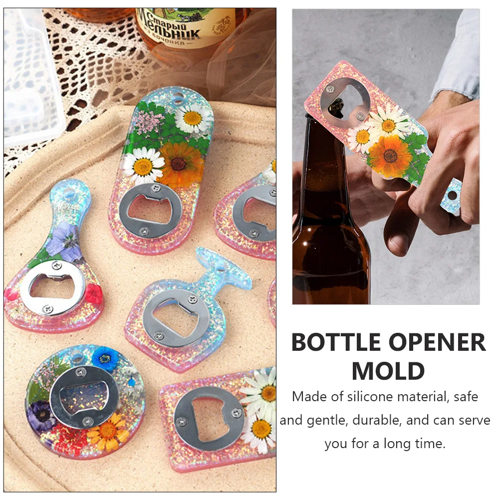 

Bottle Opener DIY Silicone H held Diy H icarft Gift Mould Craft Gift Kitchen Bar ToolsBeer Opener Non Stick Durable