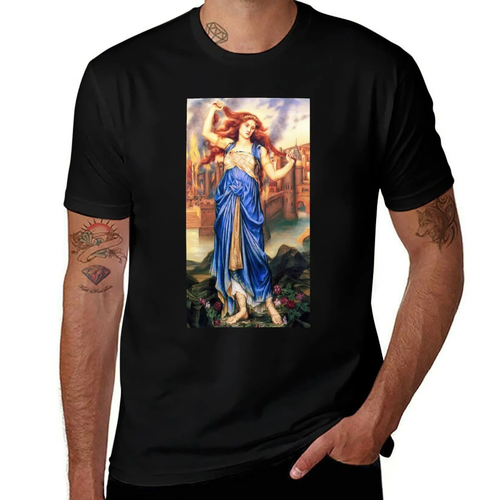 Cassandra - Evelyn De Morgan T-Shirt Lightweight Basic Short Sleeve Shirt T-Shirt