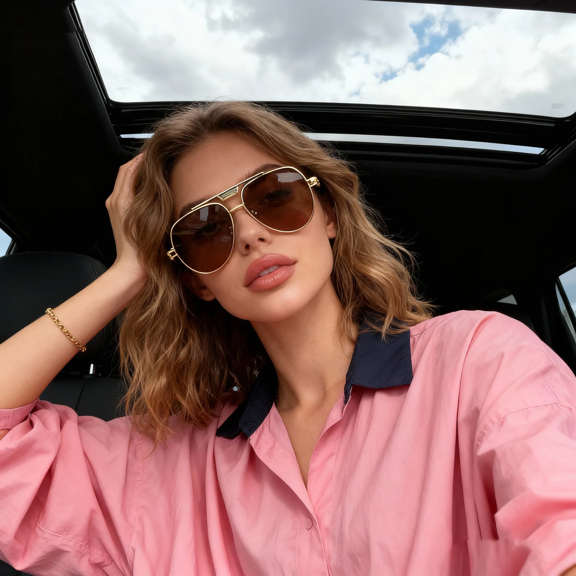 

Men's Square Sunglasses New Classic Gradient Sunglasses Trendy Retro Brand Designer Outdoor Cycling Sunglasses UV Resistant