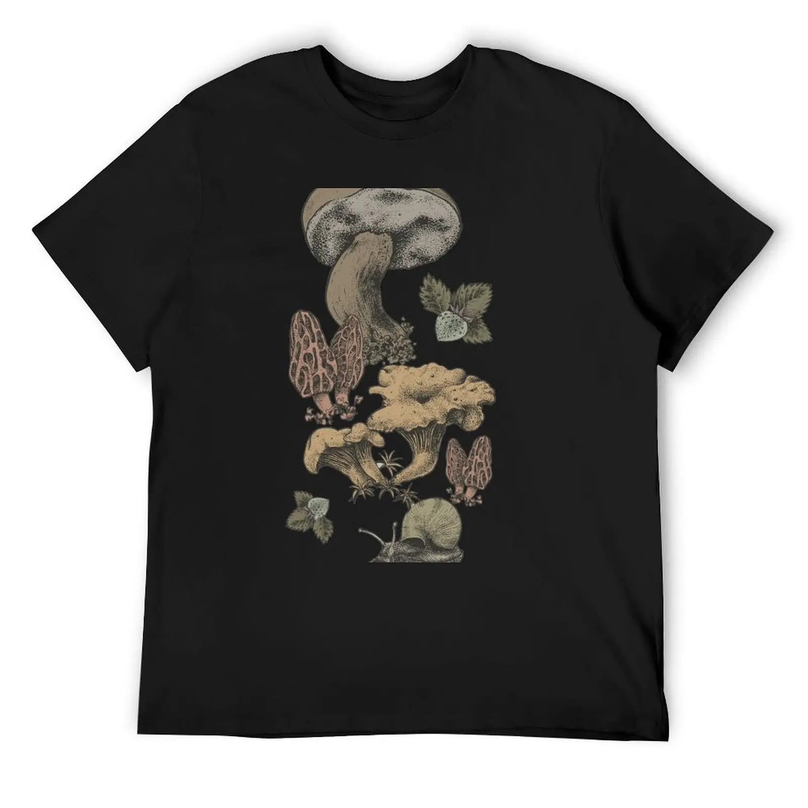 

Mushrooms Pattern T-Shirt man t shirt Aesthetic clothing sports fans plus size clothes mens t shirts top quality